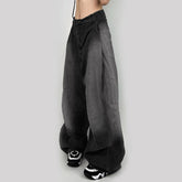 Dunkelgraue Baggy-Jeans